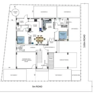 a floor plan of a house